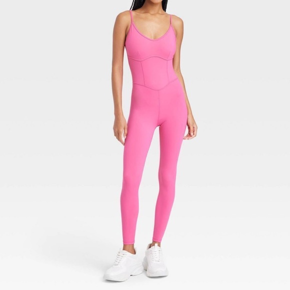 JoyLab Tops - Joy Lab Corset Bodysuit Pink Athleisure Yoga Sleeveless 2023 NWT-Small